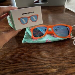Orange goodr Donkey Goggles Sunglasses